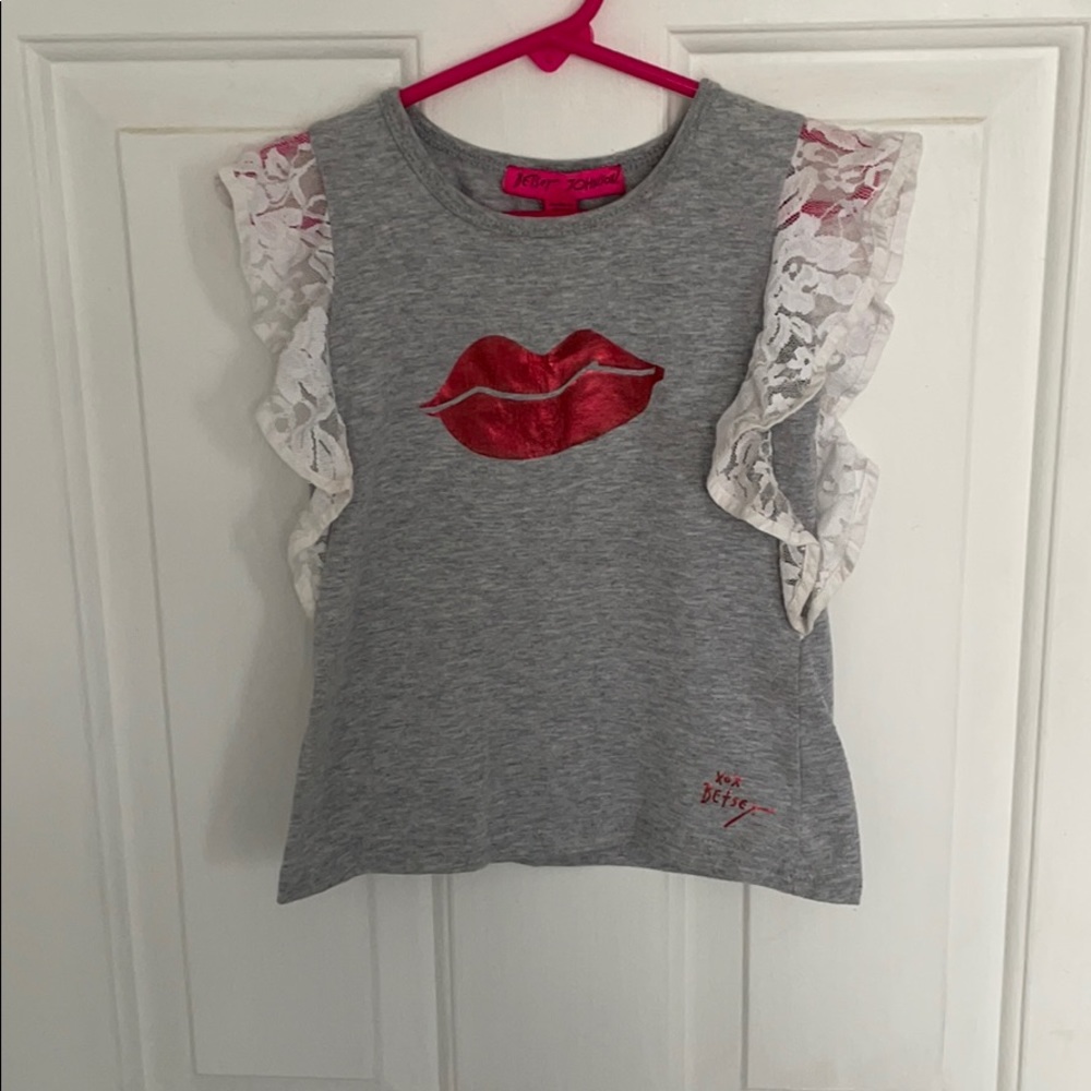 Girls Betsey Johnson short sleeve size 5